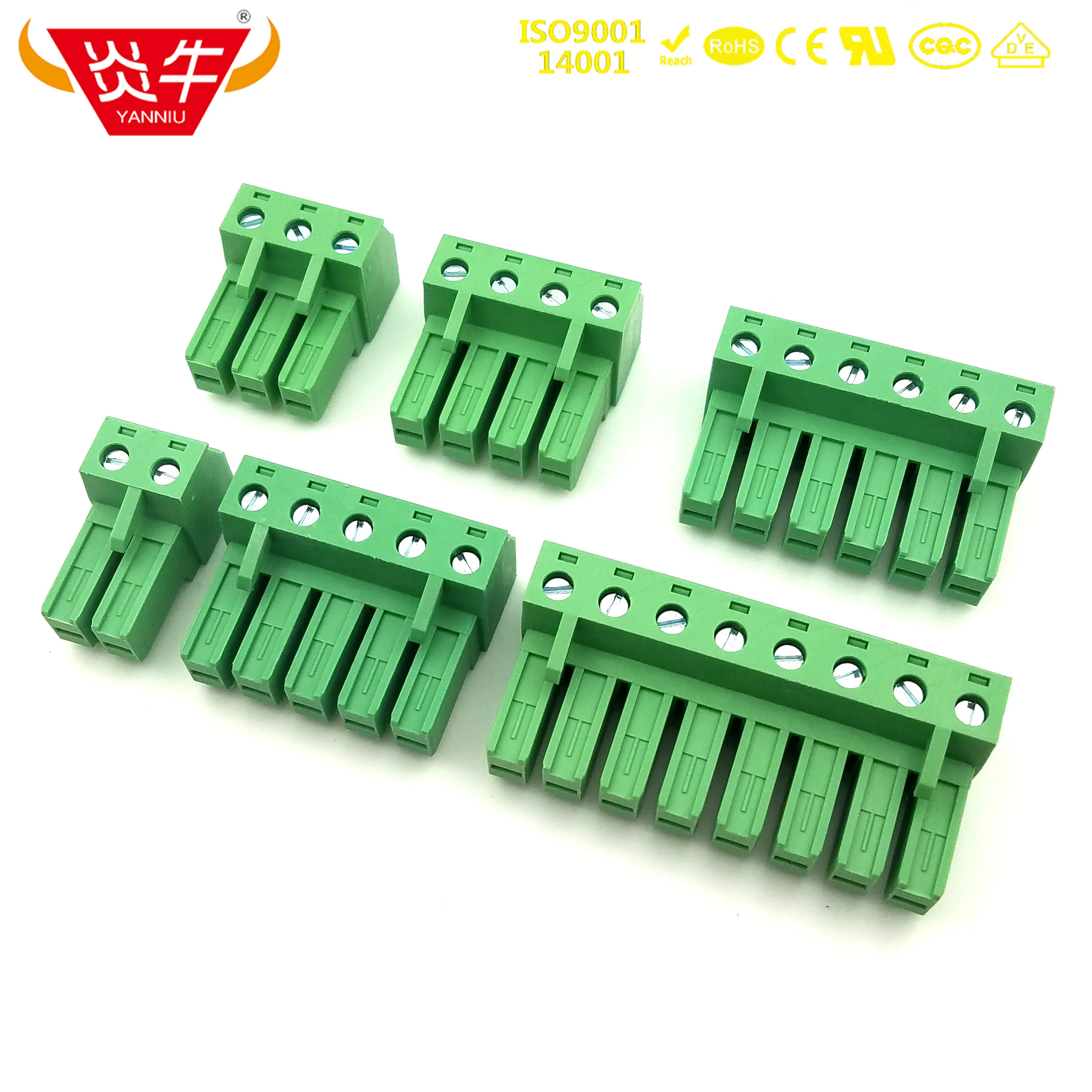 630 V Phoenix PC 4/ 6-ST-7,62 Pluggable Terminal Block 6 Pin 7.62 mm 20 A 