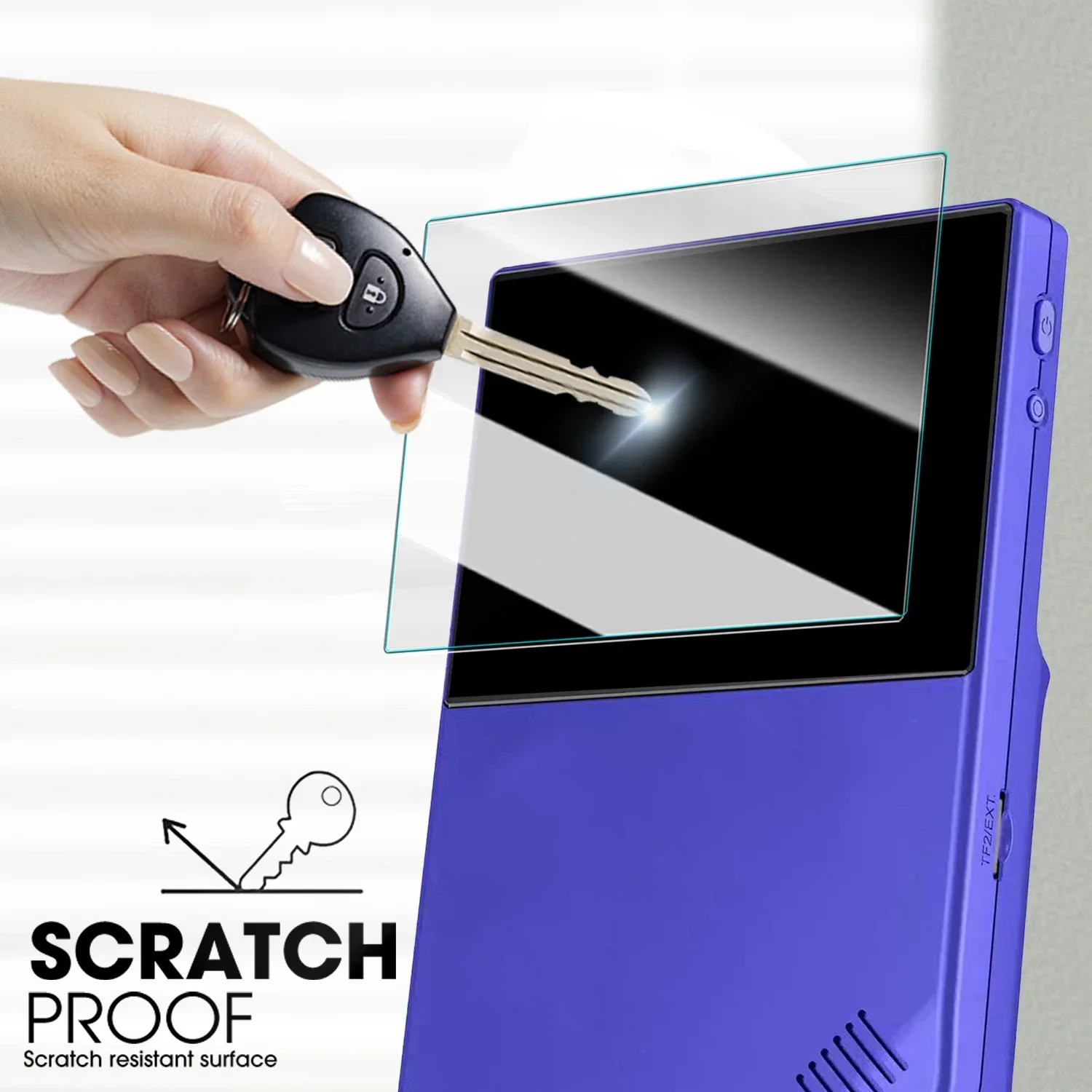 For ANBERNIC RG 40XXV Gaming Console Tempered Glass Screen Protectors Hardness Full Coverage Protective Film for RG 40XXV Cover