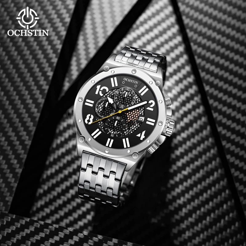 OCHSTIN Hot 2024 Original Series Multi functional Quartz Movement Waterproof Watch Business Luxury Men's Quartz Watch