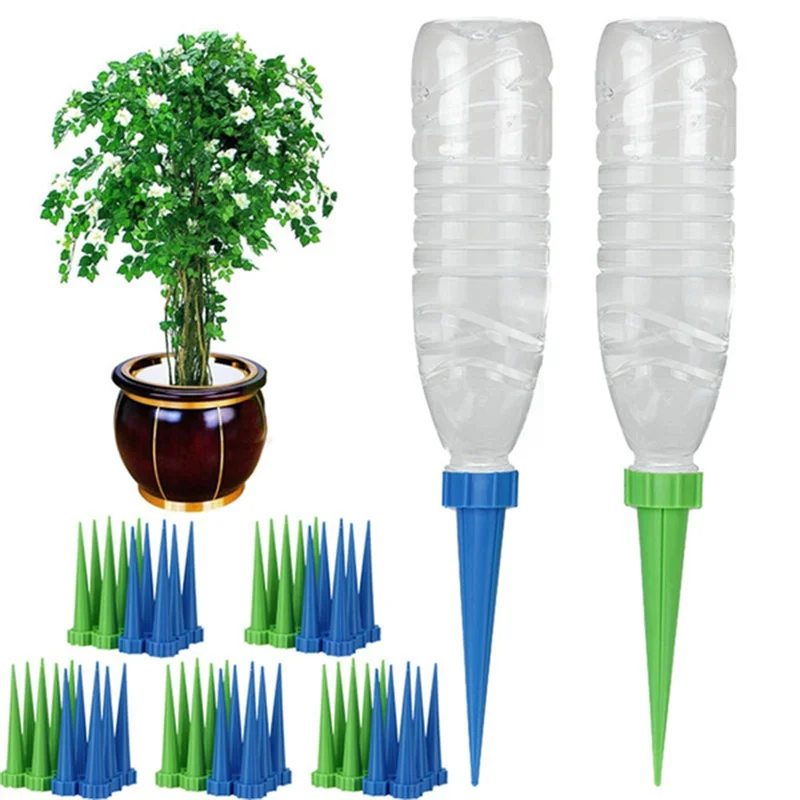 Drip Irrigation Kits 48/36/12/6pcs Auto Drip Irrigation Watering System Dripper Spike Kits Garden Household Plant Flower Automatic Waterer Tools