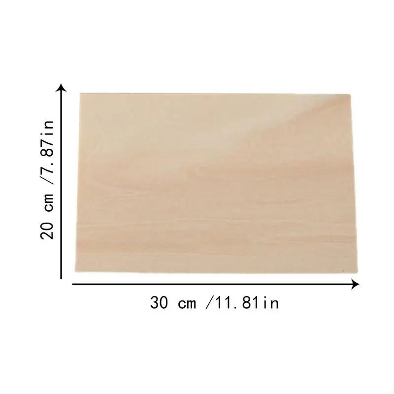 10Pcs Basswood Sheets 1/8 Inch Thick Plywood Sheets 10 X 10 Inch DIY Craft  Unfin