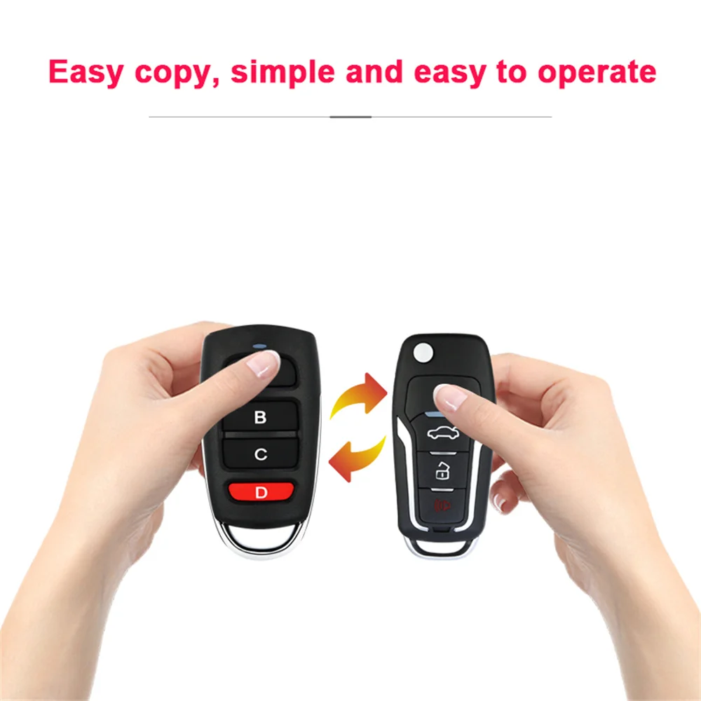 Ouvre-Porte de Garage, télécommande de Porte de Garage avec arrêt Automatique Télécommande Universelle pour Produits d'alarme de Voiture, Produits de sécurité Domestique, télécommande sans Fil