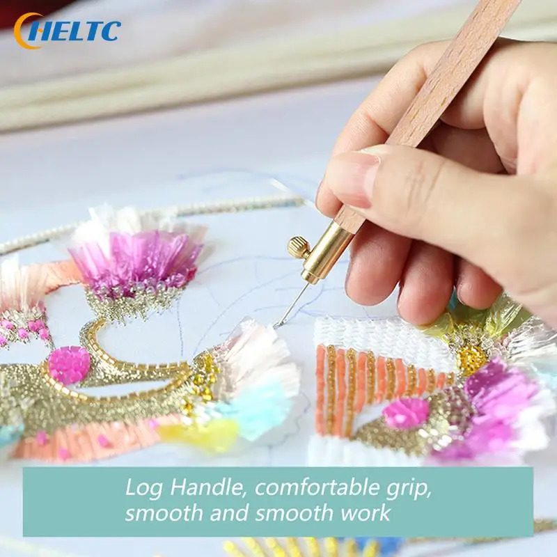 LMDZ Embroidery Punch Needle with 3 Needles Punch Pen Embroidery Cross Stitch Craft Kit French Crochet for Sewing Knitting sewing needles,crochet needles,sewing knitting tools,embroidery kit