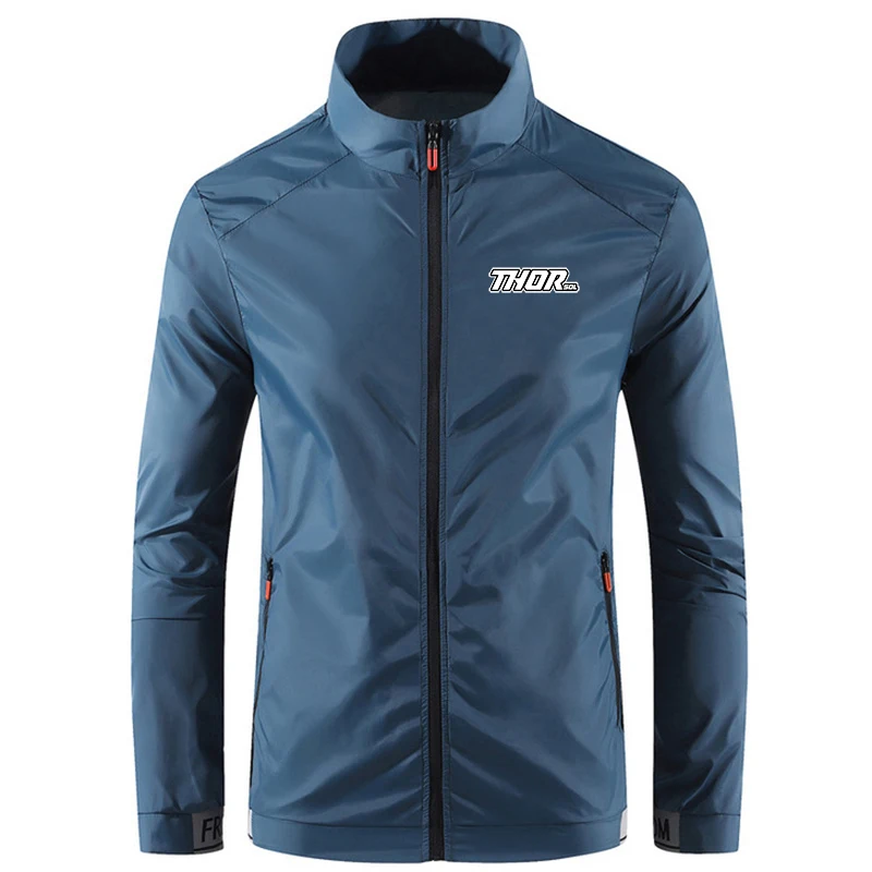 THORSOL Men Cycling Jacket Bike Windbreaker Chaqueta Mtb Thin Bicycle Coat Hiking Climbing Clothes Sun Protection MTB Clothing