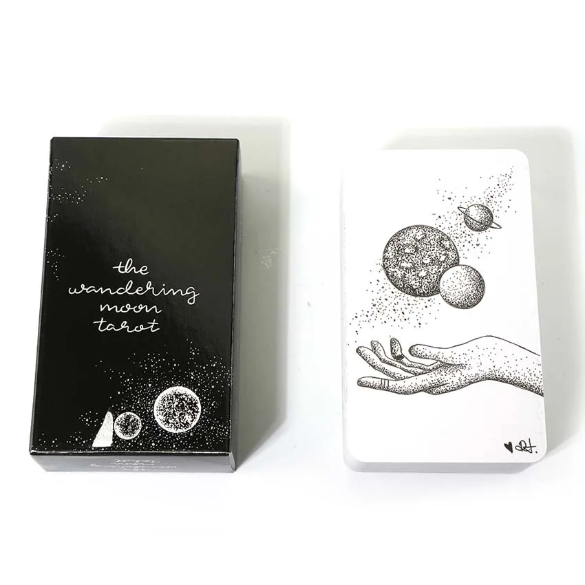 12x7 cm Paper Manual The Wandering Moon Tarot Deck Card Game 3
