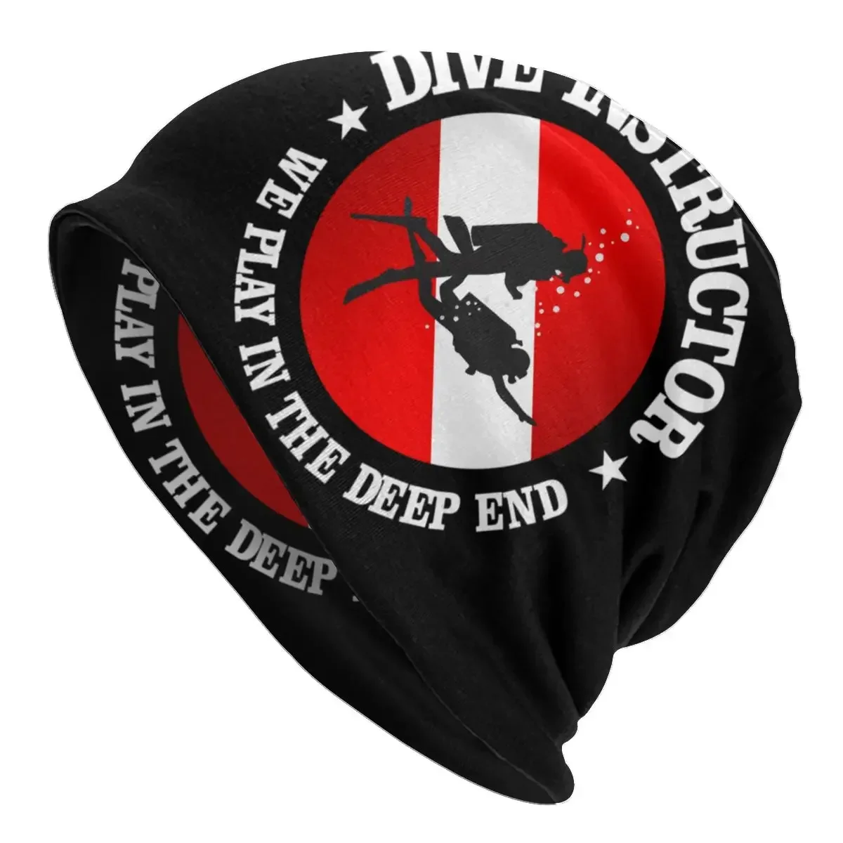 

Dive Instructor Bonnet Homme Street Knitting Hat For Women Men Winter Warm Diving Beanies Caps
