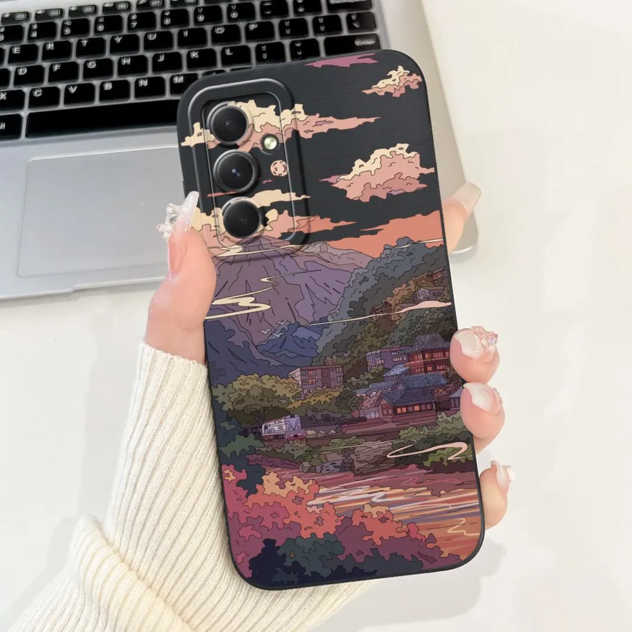 Soft Silicone Fashion Space Protector Phone Cover