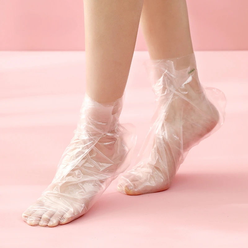 Disposable Sock Foot Film Cover Household Thickened Waterproof Exfoliating Skin Plastic Transparent Bag Long Leg Foot Film Cover