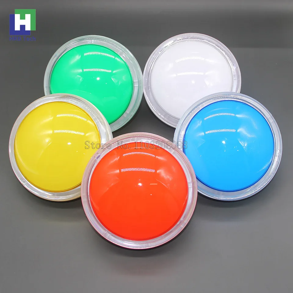Rechthoekige Arcade Drukknop met LED Verlichting 33x50 Rood