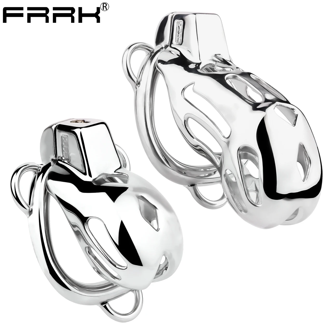 FRRK Cobra Adult Sex Tooys for Man Male Mamba Lock Chastity Cock Cage Penis Sleeve Cockrings Erotic CB Lock BDSM CBT Chastity 18