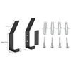 1/3/5Pcs Wall Robe Hook Multi-purpose Double Hook for Clothes Towel Coat Hanger Key Holder Kitchen Bathroom  Accessories Gancho 6