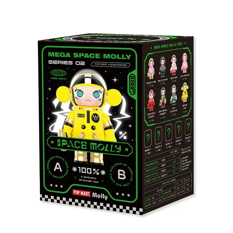 thumbnail image 1 of POPMART Bubble Mart MEGA SPACE MOLLY 100 % Serie aniversario 2-A Caja sorpresa Adorno de moda, 1 of 5