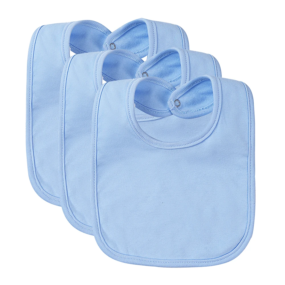 BabyBibsCottonNewbornBabyToddlerBibsSolidColorSalivaTowel