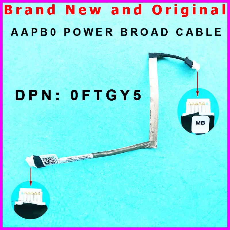 New Cable AAPB0 POWER BROARD CABLE for DELL Precision 7710 M7710 power switch button cable DC020026J00 0FTGY5 FTGY5 cn-0FTGY5