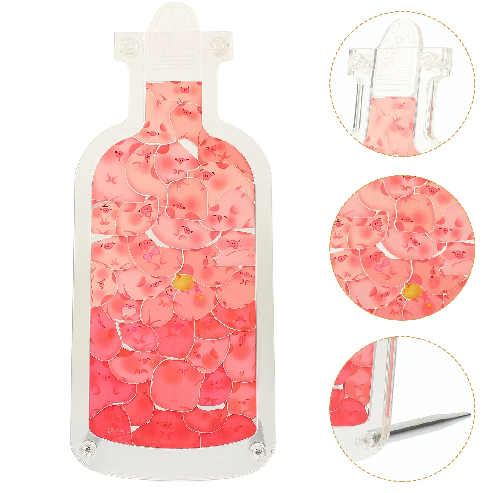 Transparent Puzzle Kids Toy Home Decor Drift Bottle Handicraft Model Desktop Decorative Cartoon Adornment