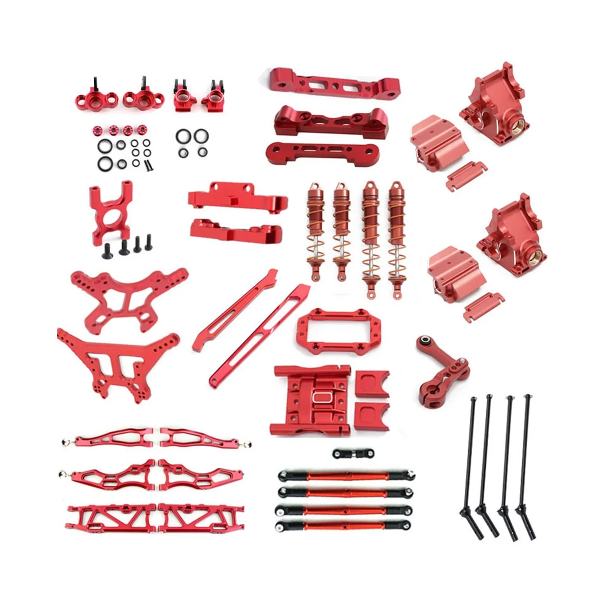

Metal Upgrade Parts Kit Suspension Arm Shock Absorber Drive Shaft for Arrma 1/8 Kraton Outcast 6S