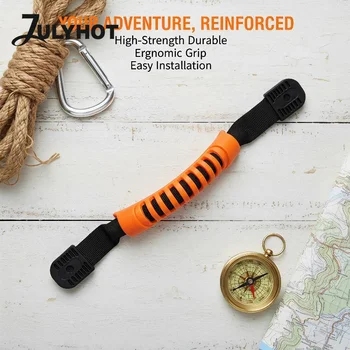 Maniglie per il trasporto del kayak con impugnatura antiscivolo, cinghia in nylon resistente per canoa, gommone, barca, con viti di montaggio e rondelle