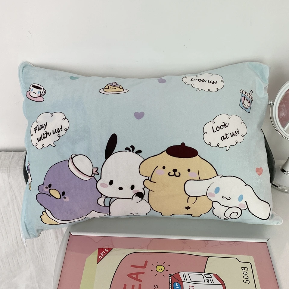 Pochacco 베개 케이스 사랑스러운 일본식 베개 커버 백 쿠션 던지기 베개 베개 케이스 침대 홈 장식 선물 소녀