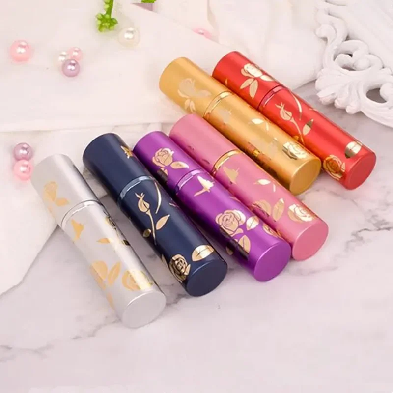 Elegant 10ml Refillable Glass Perfume Bottle with Metal Atomizer