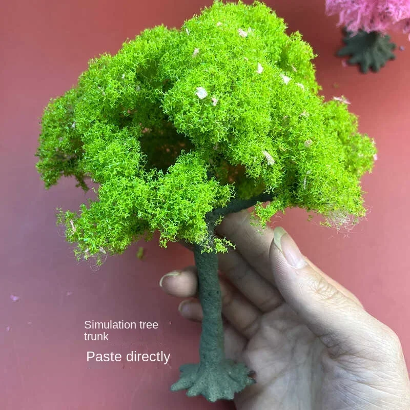 Hot-selling DIY handmade Micro-Scene Simulation Miniature Wire Tree Sand Table Model Scene Tree Tree Scene Can be customized 3