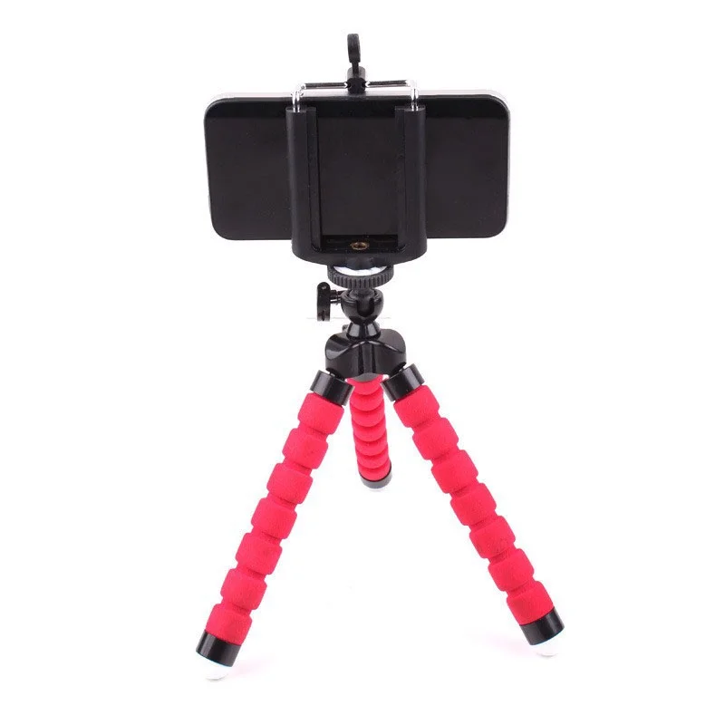 Supporto a forma di polpo spugnoso per streaming live, supporto per cellulare a deformazione libera, treppiede portatile per fotocamera_voghion.com
