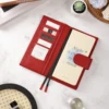 Smartfee Planner Cover for Hobonichi Week /Weeks Mega Genuine Oil waxy/Np Leather Notebook Zipper Journal Cover with Back Pocket 5