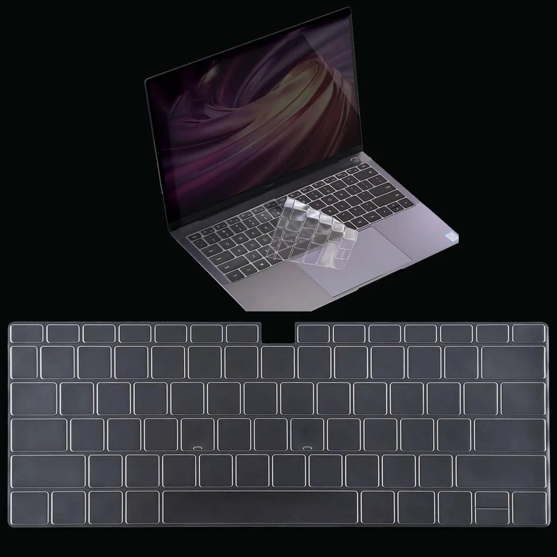 

Чехол для клавиатуры ноутбука Huawei MateBook 14/D14/D15/X 2020/X Pro 13,9/Honor MagicBook 14/15/Pro 16,1 прозрачный защитный чехол