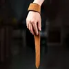1Pair 4mm Cowhide Weight lifting Wrist Straps Fitness Bodybuilding Training Gym lifting straps NonSlip Gym Grip Deadlift Pull-up 6