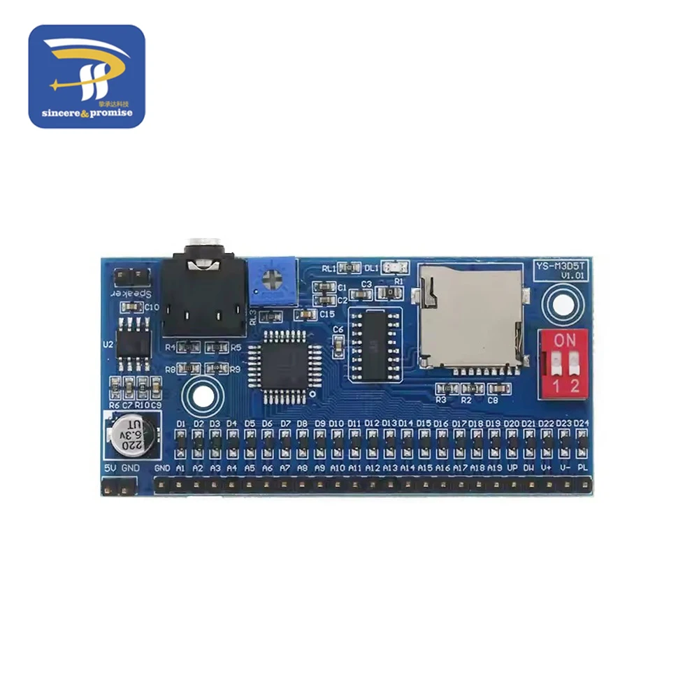 Enhanced MP3 Trigger Voice Player Module for DIY Projects and Advertising