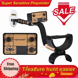 Détecteur de métaux souterrains à haute sensibilité, outil de détection Portable, bijoux, trésors, or, TEKPOINT 2 