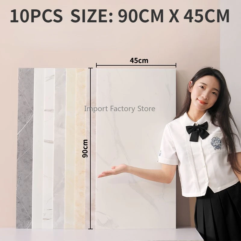 

Extra Large Size 90cm X 45cm Self Adhesive Marble Self Adhesive Tile Wall Stickers Bathroom Bathroom KitchenRenovationDecoration