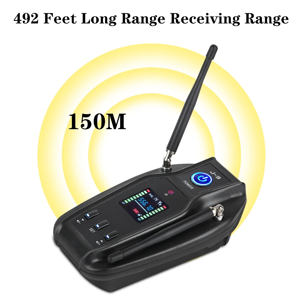 True diversity Baomic BM12V2 Saxe Saxophone Wireless Microphone Audio Professional UHF Wireless Instrument System Receiver