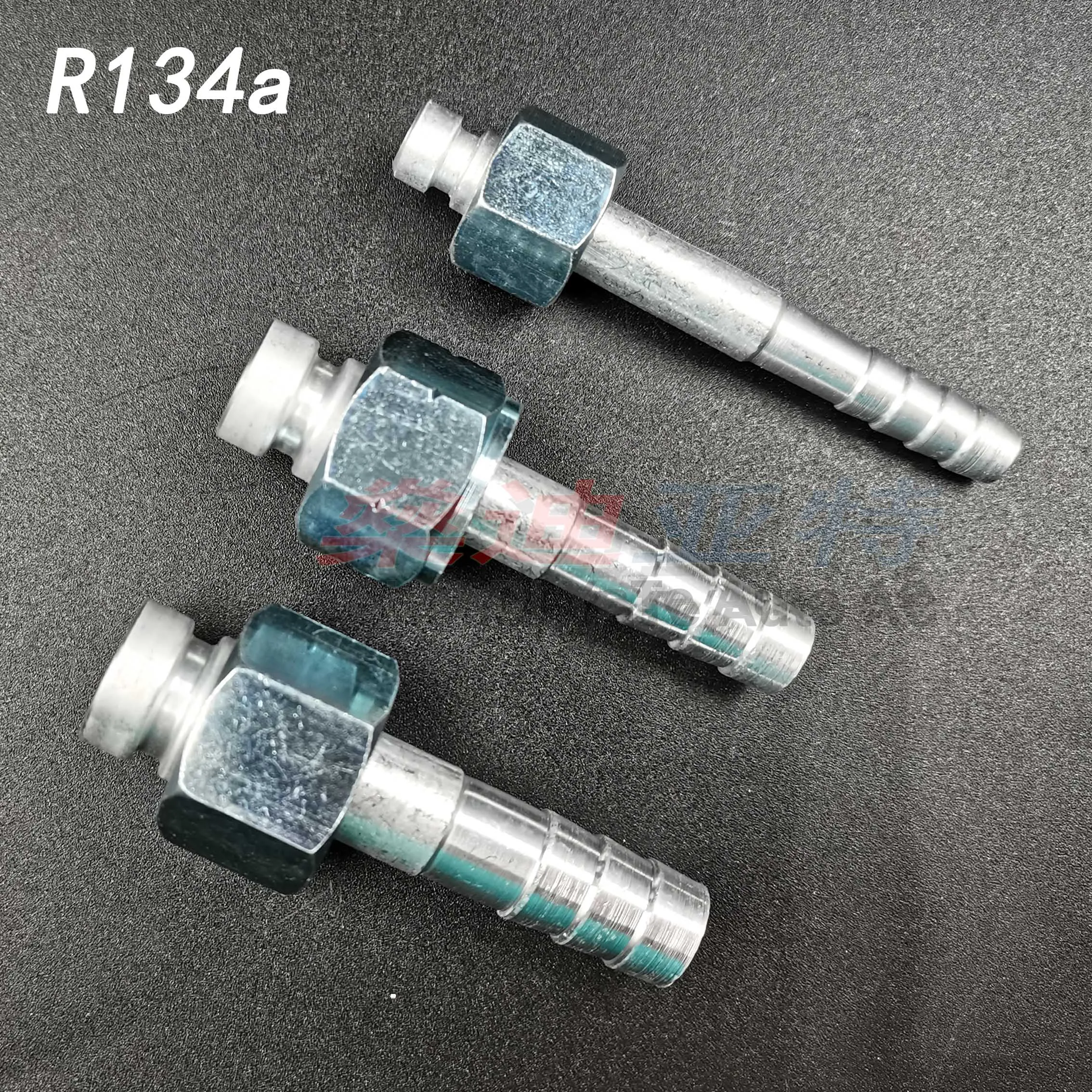 R134a #6 #8 #10 Auto A/C Fitting Straight O-Ring Female M16x1.5 M22x1.5 M24x1.5 Nut 15pcs For A/C Hose Barb aluminum joint