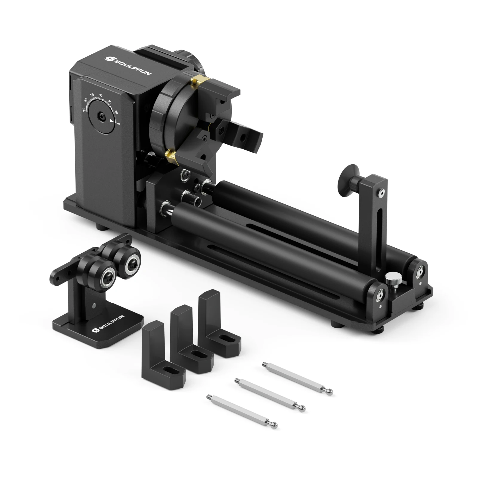 SCULPFUN RA Pro Max Roller 4-in-1-Lasergravierer Y-Achsen-Rotationsmodul für zylindrische Objekte