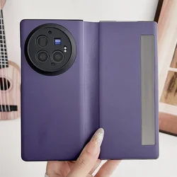 Premium PU Leather Foldable Protective Case - Full Coverage Book Style Cover - Vivo X Fold 3 (PURPLE)