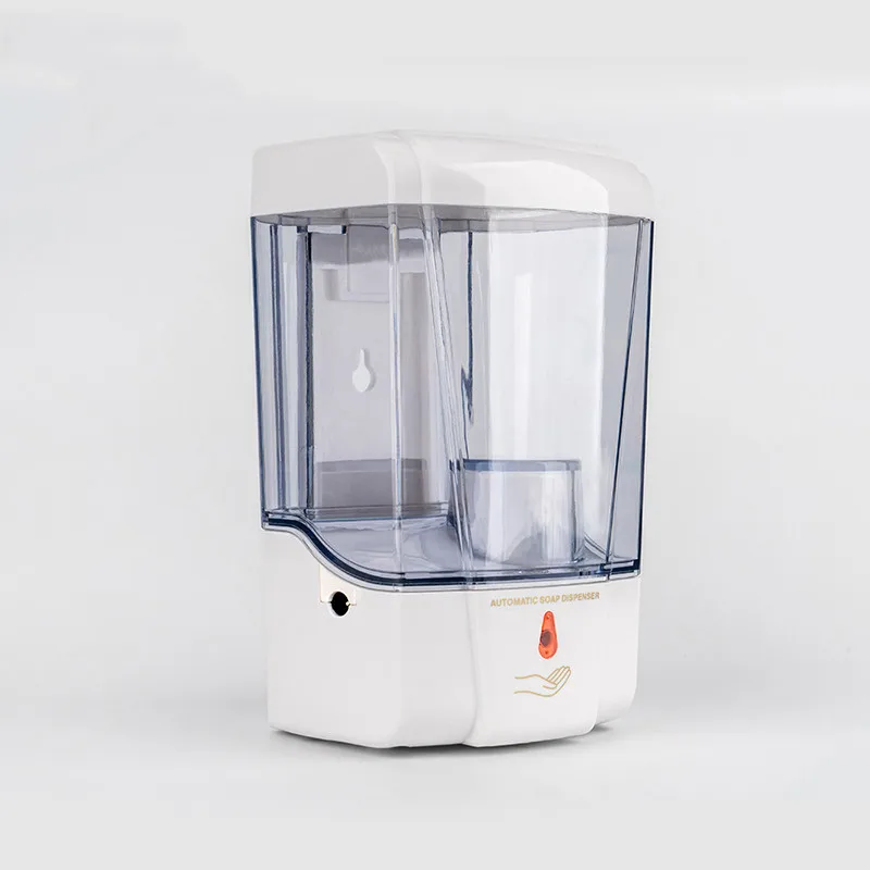 Distributeur mural gel désinfectant 700ml sans contact en acier brossé