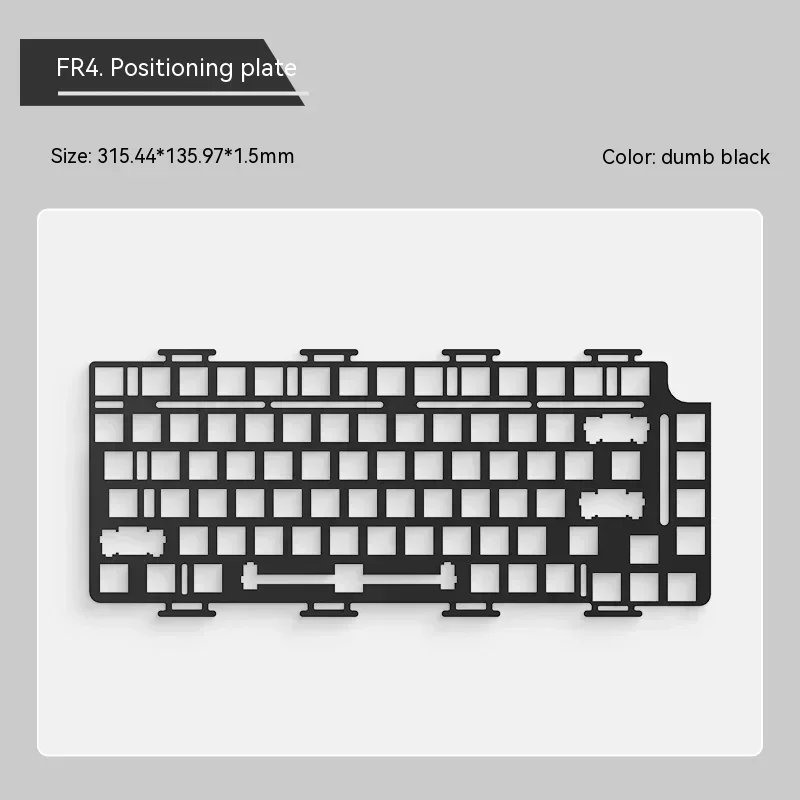 Monsgeek M1 ALUMINUM FR4 POM Plate For MonsGeek M1 Gaming Keyboard