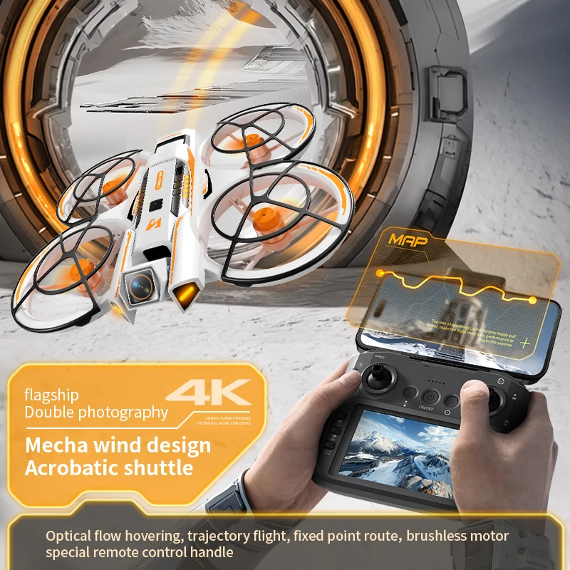 A21 PRO Drone 4K Professione HD Telecamera grandangolare WiFi FPV Spazzola RC Dron Altezza Mantieni l'elicottero schermo grande Quadcopter Giocattoli per bambini - immagine 4