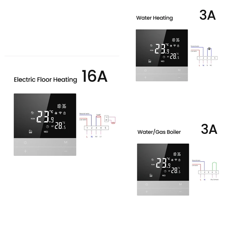 

JABS Tuya Wifi Smart Thermostat Temperature Controller For Google Home Alexa