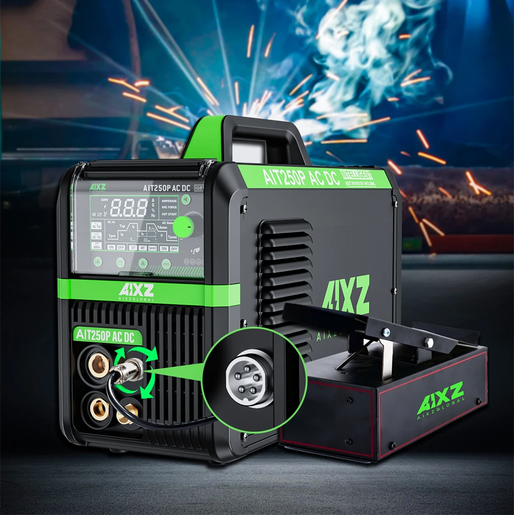 Ai  AIXZ 250A 5 in 1 HF TIG Welder AC/DC Aluminum Welding MMA/ARC