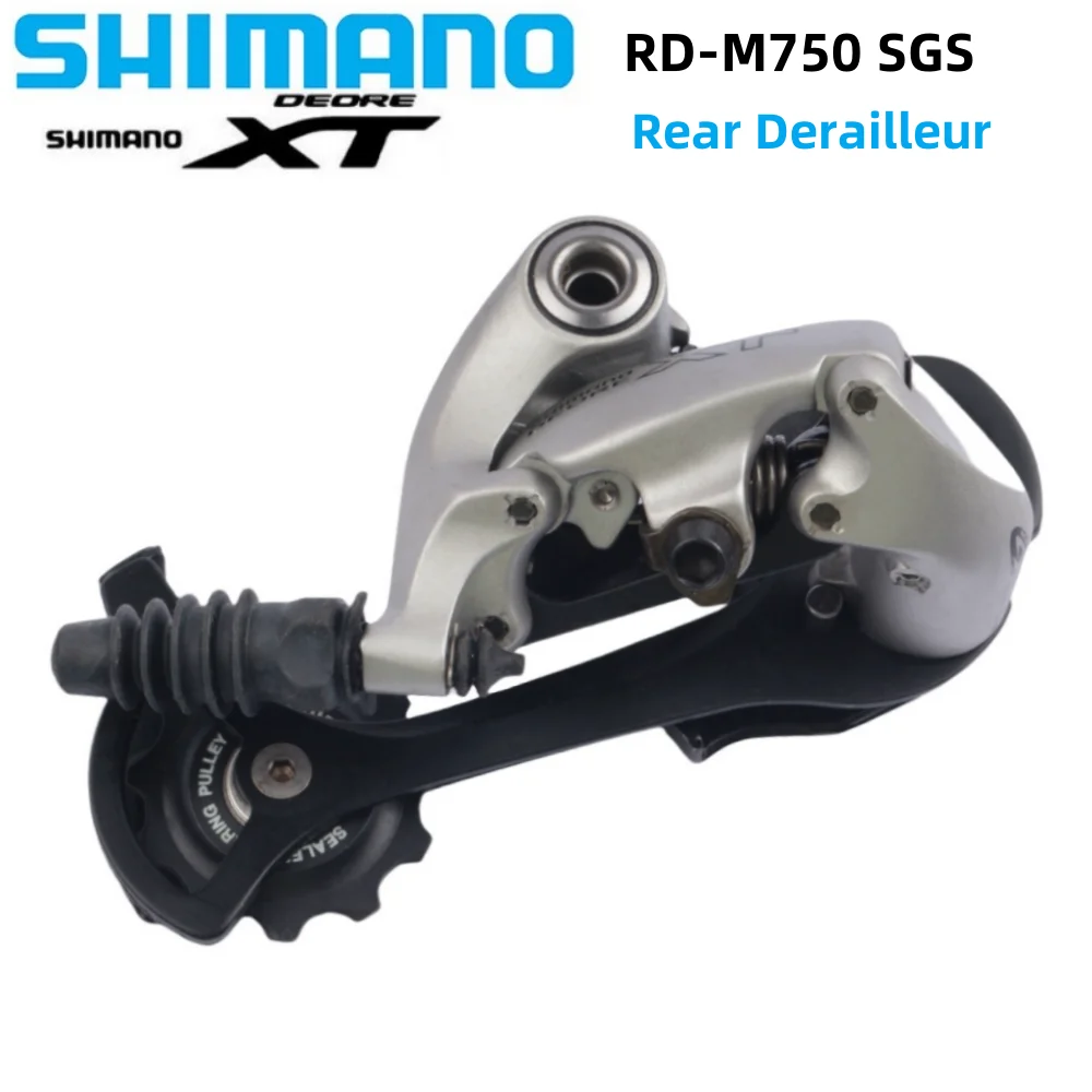 Dérailleur vintage Shimano Deore XT RD-M750 6 à 9 vitesses