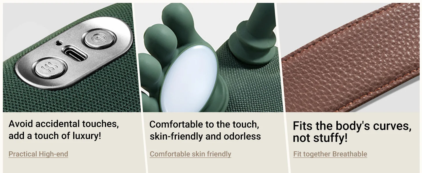 Wireless Neck And Shoulder Kneading Massager For Back Relaxation_voghion.com