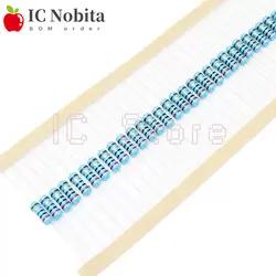 10PCS 1W Metal Film Resistors Resistor 1% 0.1~1M 1.2 1.5 2 4.7 10R 47 100 220 360 470 1K 4.7K 10K 22K 47K 100K 330K 470K 330 Ohm