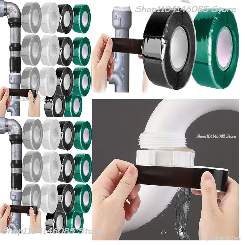 Adhesive Tape Self-adhesive Waterproof Tape Patch Seal Repair Stop Leak Proof Bathroom Kitchen Shower Water Pipe