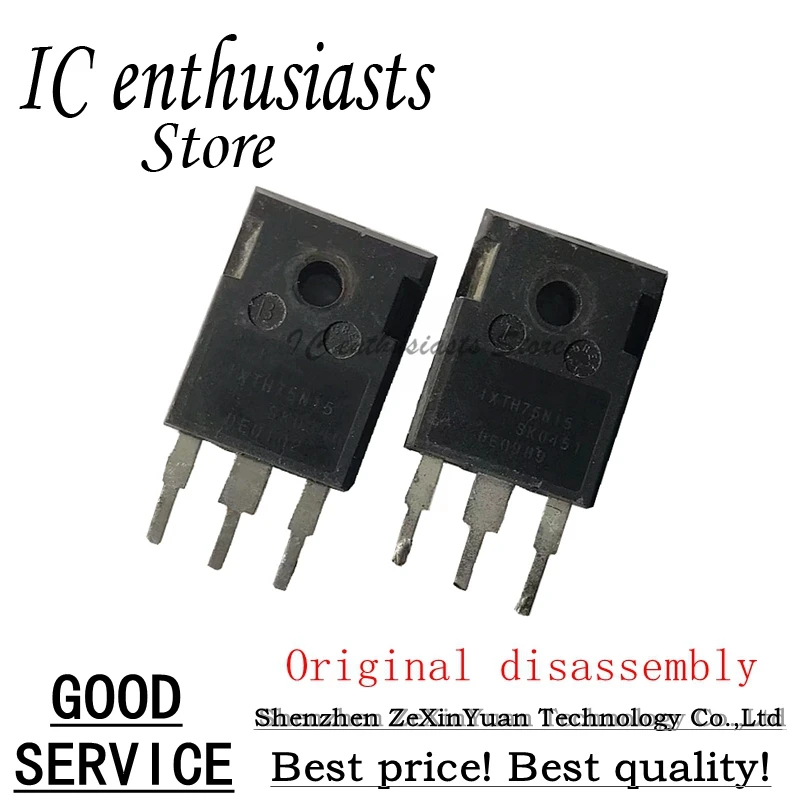 

5PCS 10PCS IXFH75N15 75N15 TO-247 Original disassembly