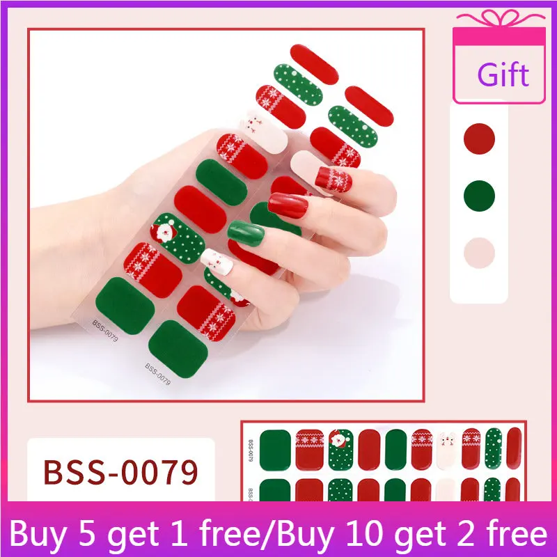 1 Sheet New Semi Cured Gel Nail Sticker 3d French Design Nail Art Tips Korean Full Cover 1 Sheet New Semi Cured Gel Nail Sticker 3d French Design Nail Art Tips Korean Full Cover