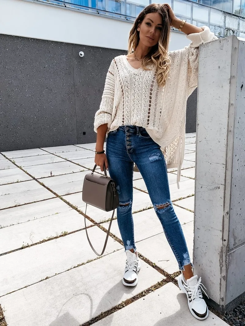 2024 Hot Sale New Design Styele Women Casual Clothing Sweatwear Sweet Sexy Fashion Soft Good Fabric Cool Soft  Womens Jeans