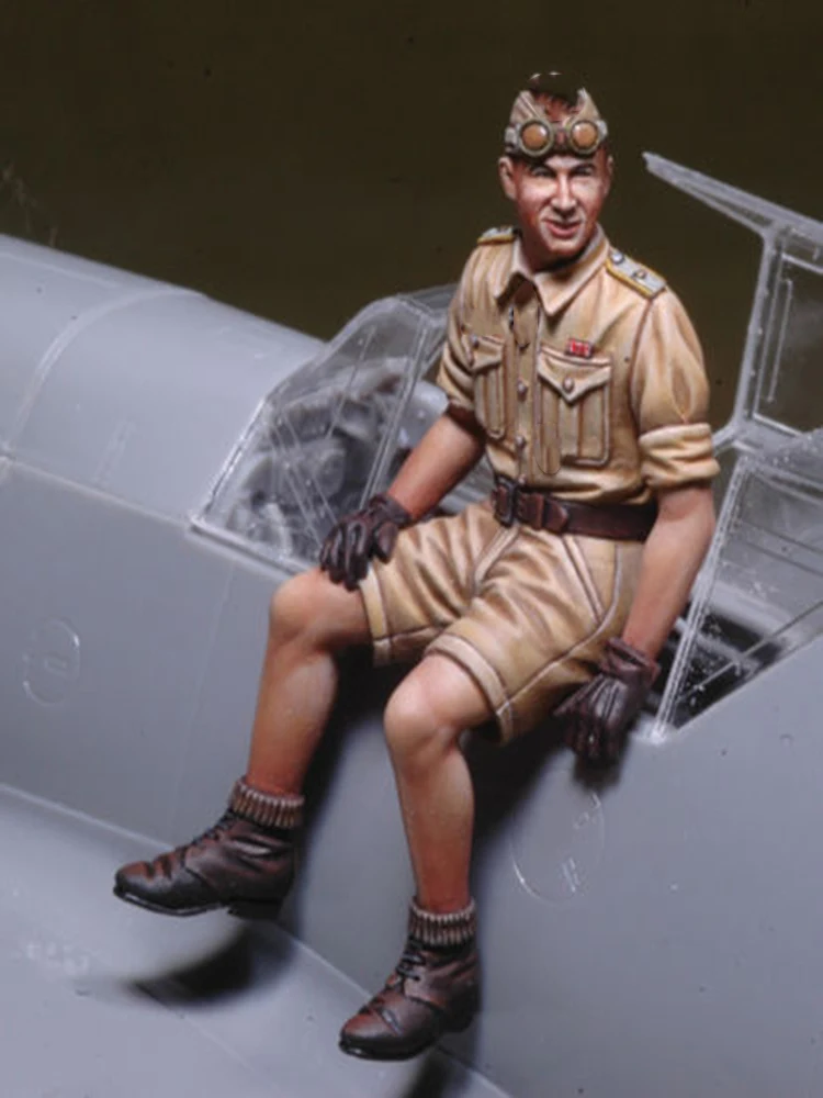 

New Unassembled 1/32 Pilot soldier NOT HAVE PLANE winter Resin Kit DIY Toys Unpainted resin model