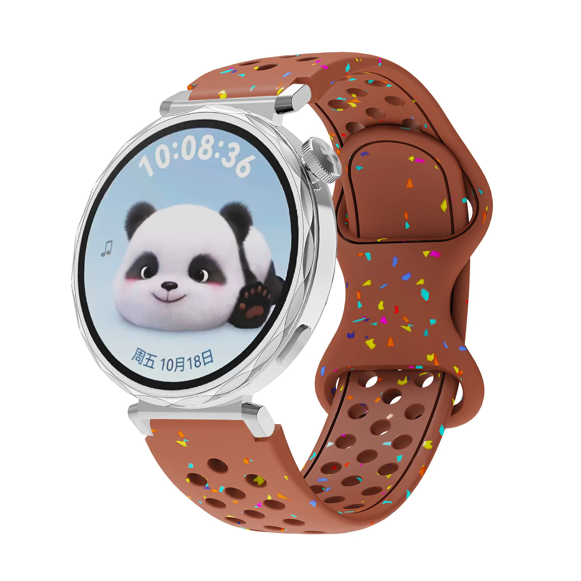 Women's 18mm Sport Silicone Breathe Strap Bracelet - Elegant Wristband