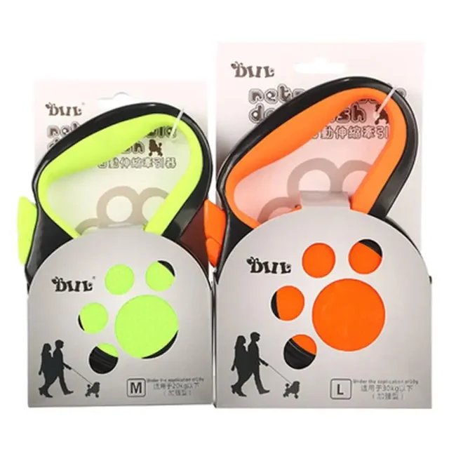 3M/5M/8MRetractable Dog Leash Nylon Extending Walking Reflective Leads Running Lead for Small Large Dogs With Dog Dispenser 3